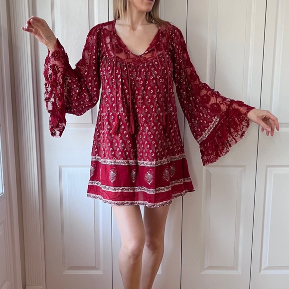Free People Floral Print Tunic - Picture 1 of 10
